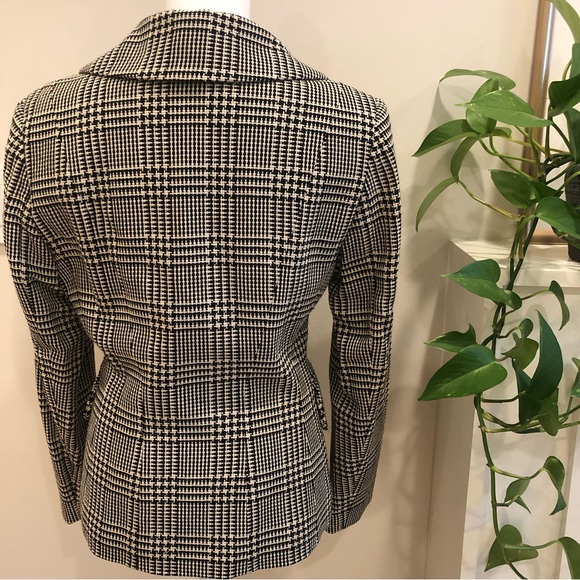 Charles Chang-Lima Black & White Blazer - Size 4 - Picture 6 of 11